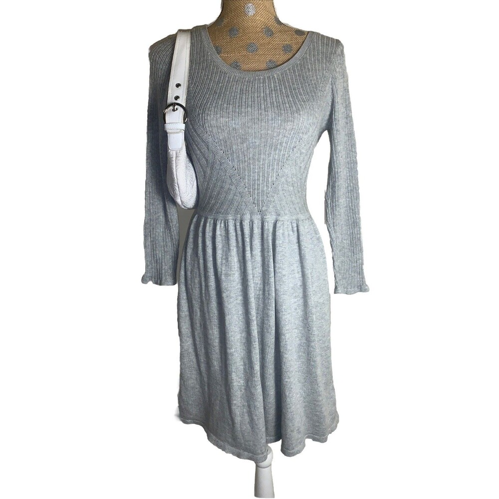 American Eagle Ribbed Knit Dress M Y2K Preppy Bella Swan Academia Sweater Dress
